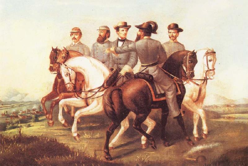 unknow artist Jefferson Davis and His Generals